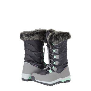 Kamik Girls Prairie (Little Kid/Big Kid) Charcoal/Green 11 Little Kid M
